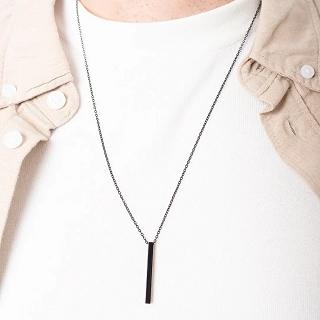 Oxzen ανδρικό κολιέ από ανοξείδωτο ατσάλι