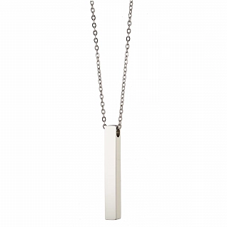Κολιέ Unisex από ανοξείδωτο ατσάλι μπάρα