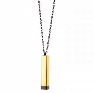 Oxzen κολιέ Unisex ατσάλινο μπάρα