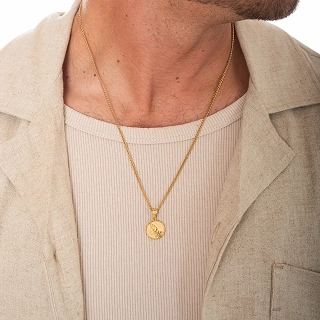 Oxzen κολιέ Unisex ατσάλινο prayer