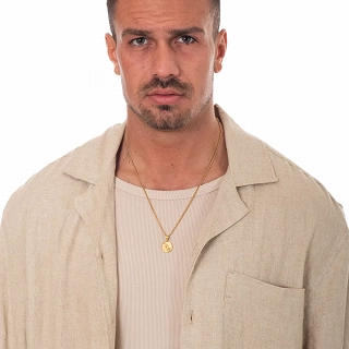 Oxzen κολιέ Unisex ατσάλινο prayer