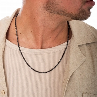 Oxzen ανδρική αλυσίδα ατσάλινη 4mm