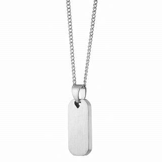 Oxzen ατσάλινο ανδρικό κολιέ πλακέτα