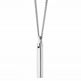 Oxzen ατσάλινο ανδρικό κολιέ μπάρα