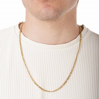 Oxzen ατσάλινη ανδρική αλυσίδα Figaro 4mm