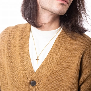 Oxzen ανδρικός σταυρός με αλυσίδα από ανοξείδωτο ατσάλι