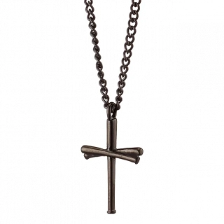Oxzen ανδρικός σταυρός με αλυσίδα από ανοξείδωτο ατσάλι λεπτός