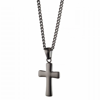 Oxzen ανδρικός σταυρός με αλυσίδα από ανοξείδωτο ατσάλι