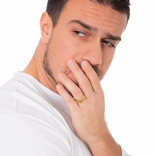 Oxzen ανδρικό δαχτυλίδι από ανοξείδωτο ατσάλι ορθογώνιο