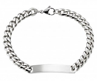 Cuban Link βραχιόλι ατσάλινο unisex ταυτότητα