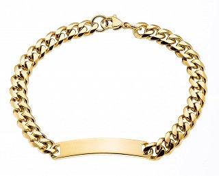 Cuban Link βραχιόλι ατσάλινο unisex ταυτότητα