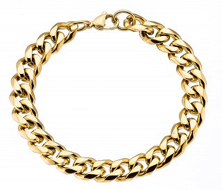 Βραχιόλι ατσάλινο αλυσίδα 10mm