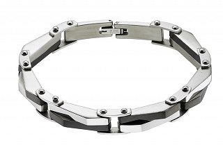 Βραχιόλι ανδρικό από ανοξείδωτο ατσάλι φαρδύ
