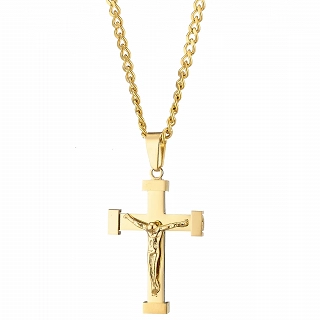 Σταυρός με αλυσίδα ατσάλι ανδρικός