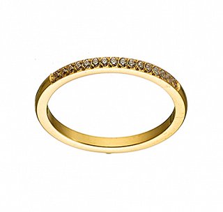 Δαχτυλίδι ατσάλινο με πέτρες ζιργκόν