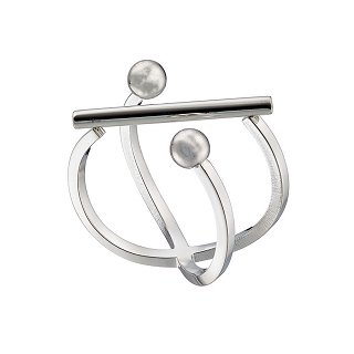 Δαχτυλίδι από ανοξείδωτο ατσάλι με ιδιαίτερο σχέδιο