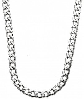 Oxzen Cuban Link αλυσίδα unisex ατσάλινη με αραιή πλέξη