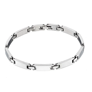 Βραχιόλι ανδρικό ατσάλινο λεπτό λουστρέ