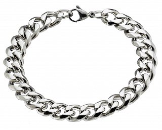 Βραχιόλι ατσάλινο αλυσίδα 10mm