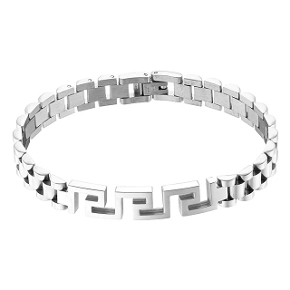 Βραχιόλι ανδρικό από ανοξείδωτο ατσάλι με μαίανδρο