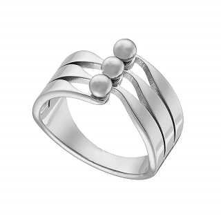 Γυναικείο δαχτυλίδι από ανοξείδωτο ατσάλι τριπλό