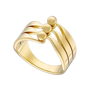 Γυναικείο δαχτυλίδι από ανοξείδωτο ατσάλι τριπλό