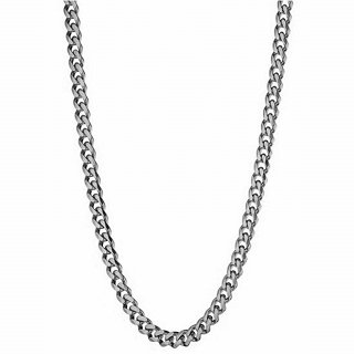 Oxzen Cuban Link αλυσίδα λαιμού unisex ατσάλινη με πλάτος 0,5cm