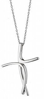 Oxzen κολιέ ασημένιο σταυρός
