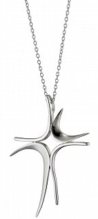 Oxzen κολιέ ασημένιο σταυρός