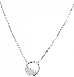 Oxzen κολιέ ασημένιο με φίλντισι