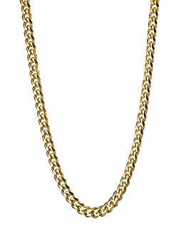 Oxzen Cuban Link αλυσίδα λαιμού unisex ατσάλινη με πλάτος 0,6cm