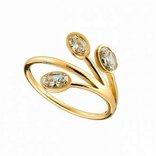 Δαχτυλίδι ατσάλινο με πέτρες ζιργκόν