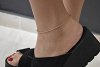 Aλυσίδα ποδιού ατσάλινη απλή