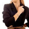 Βραχιόλι γυναικείο ριβιέρα με λευκά κρύσταλλα