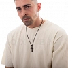 Σταυρός με αλυσίδα Unisex από ανοξείδωτο ατσάλι καθολικός