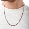 Oxzen Cuban Link αλυσίδα λαιμού unisex ατσάλινη με πλάτος 0,4cm