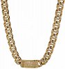 Oxzen Cuban Link Iced-Out αλυσίδα unisex ατσάλινη 1,3cm ταυτότητα γεμάτη ζιργκόν