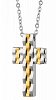Κολιέ σταυρός με αλυσίδα ατσάλινος Unisex