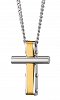 Κολιέ σταυρός με αλυσίδα ατσάλινος Unisex