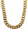 Oxzen Cuban Link αλυσίδα unisex ατσάλινη με ματ φινίρισμα και πλάτος 1,7cm