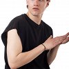 Oxzen ατσάλινο βραχιόλι με ορυκτές πέτρες