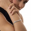 Βραχιόλι γυναικείο από ανοξείδωτο ατσάλι χειροπέδα με φίλντισι