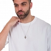 Ανδρικός σταυρός με αλυσίδα από ανοξείδωτο ατσάλι