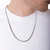 Oxzen ανδρική αλυσίδα ατσάλινη 6mm Gourmet
