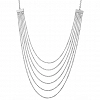 Κολιέ γυναικείο από ανοξείδωτο ατσάλι με πέντε σειρές αλυσίδα