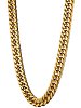 Oxzen Cuban Link αλυσίδα λαιμού unisex ατσάλινη με πλάτος 1cm