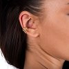 Oxzen σκουλαρίκι ασημένιο Ear Cuff