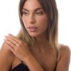Oxzen δαχτυλίδι ασημένιο με μαργαρίτα free size