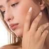 Oxzen ασημένιο δαχτυλίδι με λευκά ζιργκόν free size
