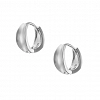 Oxzen ασημένιο σκουλαρίκι κρίκος 10mm